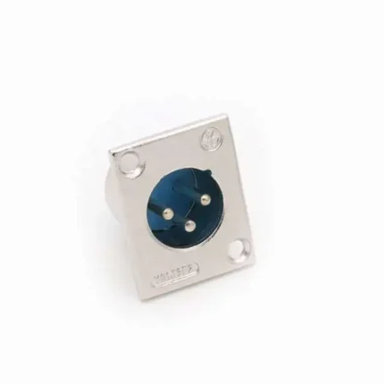 XLR Connector Metal Panel Mounted 3Pin Male